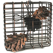 Copper Leaf Suet Bird Feeder