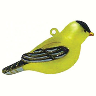 Goldfinch Glass Bird Ornament