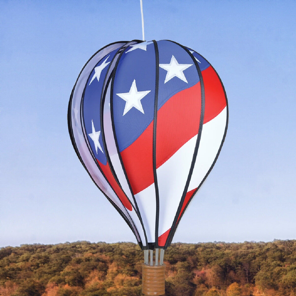 Patriotic Hot Air Balloon Spinner 22 inch