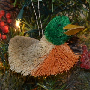 Mallard Duck Bristle Brush Ornament