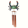 Crab Stained Glass Wind Chime