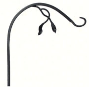 Forged Leaf and Vine Bracket Black 12 inch