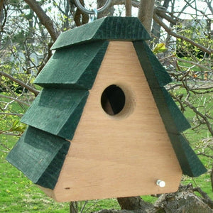 Cedar A-Frame Wren Birdhouse