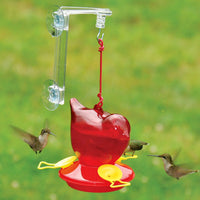 Red Bird Window Hummingbird Feeder