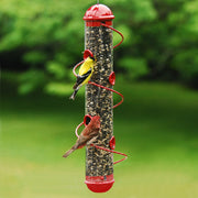 Spiral Tube Bird Feeder Red - Momma's Home Store