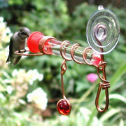 Copper Tube Window Feeder w/Perch