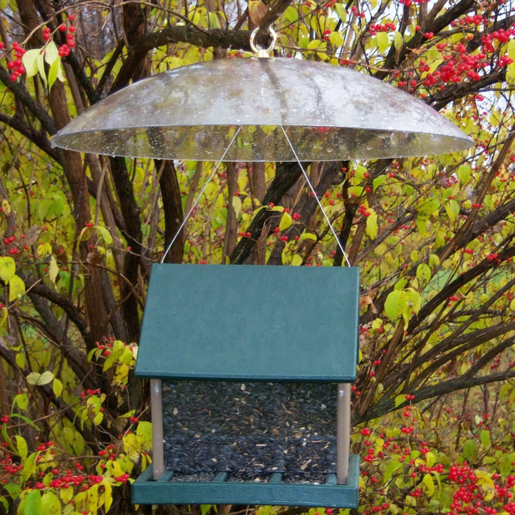 Bird Feeder Hanging Baffle - Clear 20 inch