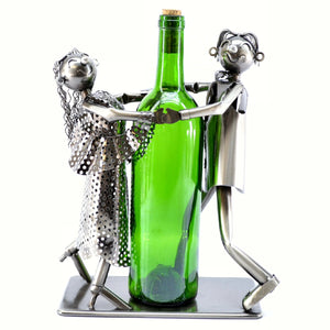 Tango Dancers Sculpture Bottle Holder