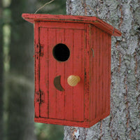 Birdy Loo Wooden Birdhouse Red