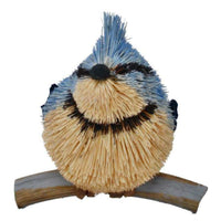 Buri Bristle Blue Jay Perched 5 inch