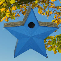 American Star Wooden Birdhouse Blue