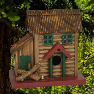 Mountaineer Cabin Wooden Birdhouse