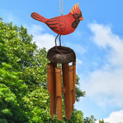 Cardinal Bamboo Wind Chime