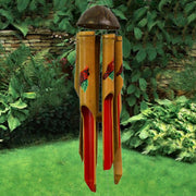 Cardinal Tubes Bamboo Wind Chime Medium