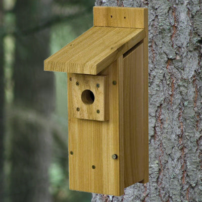 Chickadee/Wren Post Mount Birdhouse