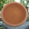 Fiber Clay Terra Cotta Birdbath Bowl