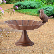 Cast Iron Pedestal Bird Bath/Feeder