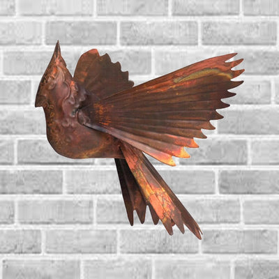 Cardinal Flamed Hanging Sculpture - Momma's Home Store