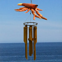 Lobster Driftwood Bamboo Wind Chime