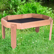 Octagon Cedar Tray Ground Bird Feeder