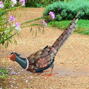 Pheasant Metal Garden Sculpture Down