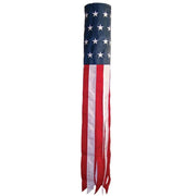 Stars & Stripes Embroidered Windsock 60"