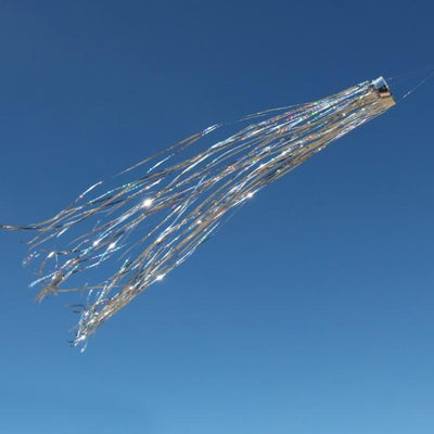 Holographic Windsock Silver 51 inch