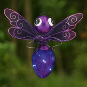 Solar Light Dragonfly Lantern - Purple