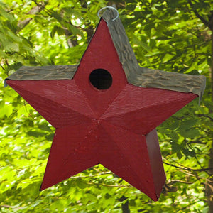 American Star Wooden Birdhouse Red