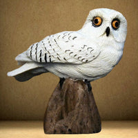 Snowy Owl Figurine Table Sculpture