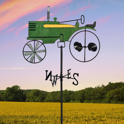 Tractor Weather Vane Kinetic Garden Stake