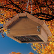 Cedar Upside Down Suet Bird Feeder