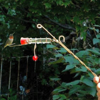 Whimsy Wand Copper Hummingbird Feeder