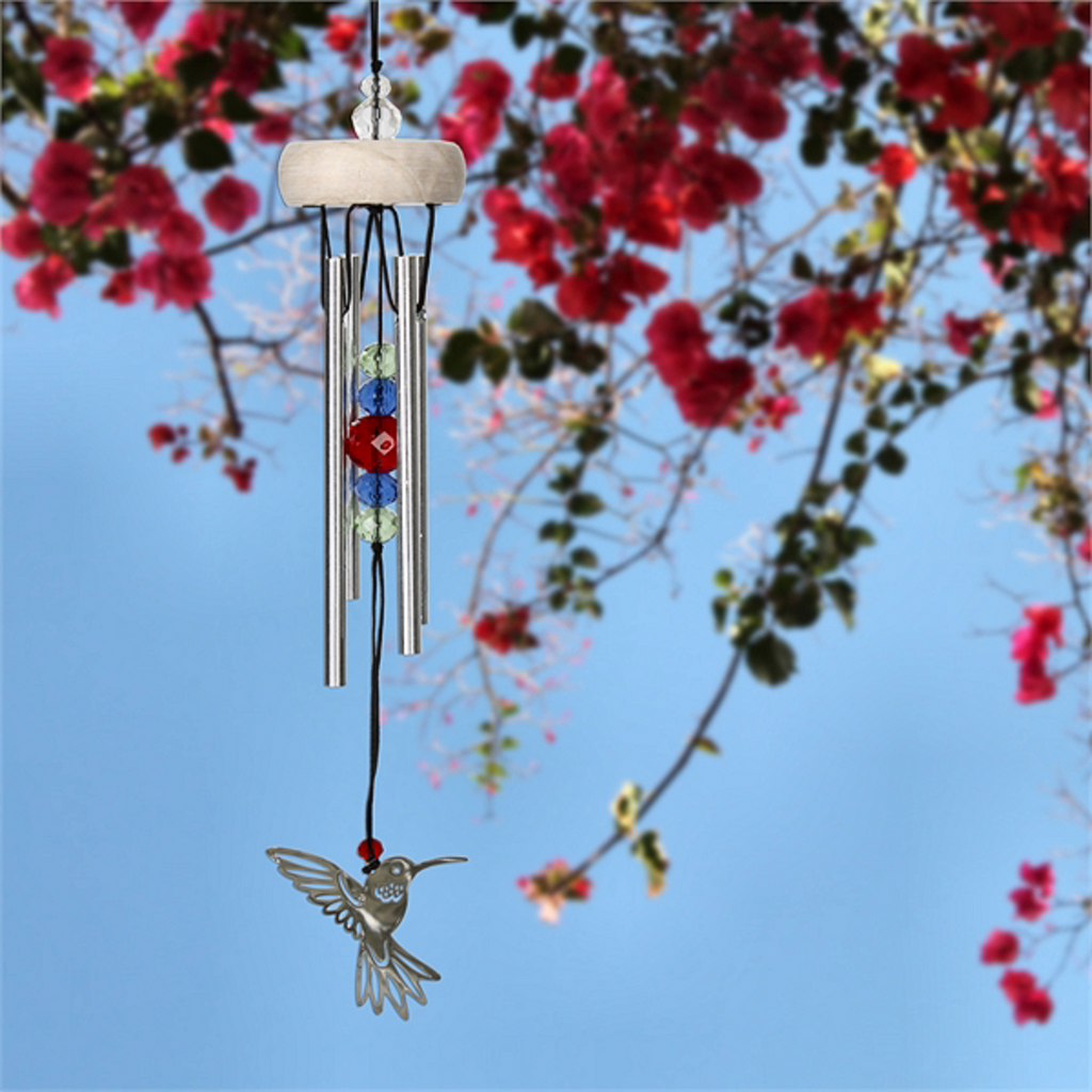 Blue Hummingbird Wind Chime
