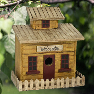 Beach Cottage Wooden Birdhouse